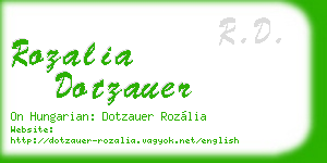 rozalia dotzauer business card